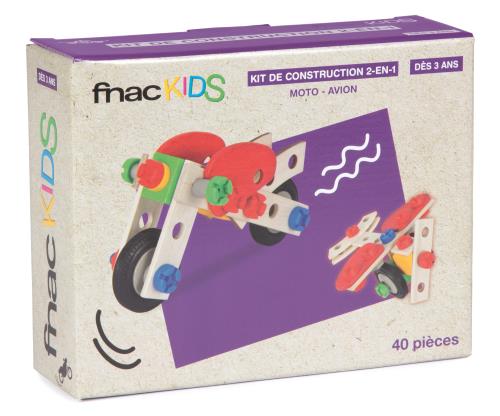 Kit de construction 2-en-1 Fnac Kids 40 pièces