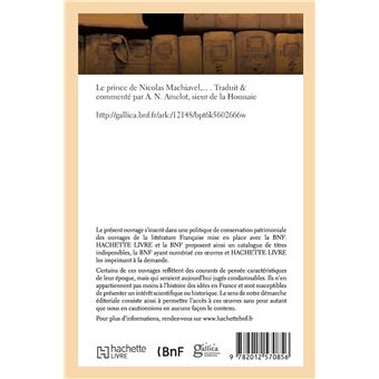 Le prince de Nicolas Machiavel, Traduit & commenté (Éd.1684)