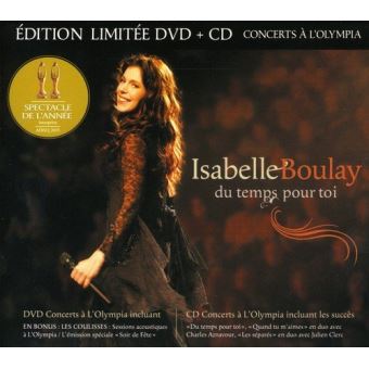 Du Temps Pour Toi Live A L Ol - Isabelle Boulay - CD Album - Achat ...