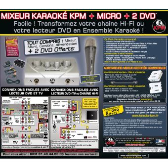 KARAOKE PARIS MUSIQUE - KPM:Coffret 3 DVD Karaoke KPM Pro Stars En Scene 4  5 et 6