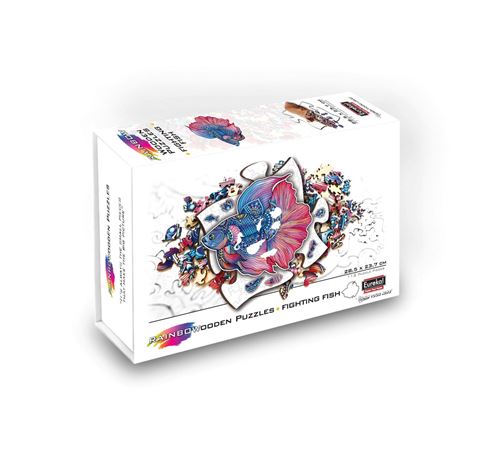 Eureka 2D Rainbowooden Puzzle - Fighting Fish