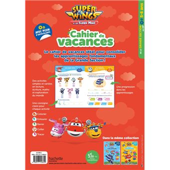 Super Wings - Cahier de vacances 2023, de la Grande section au CP