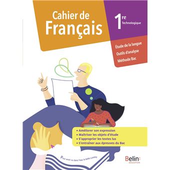 Cahier de Français 1re Technologique