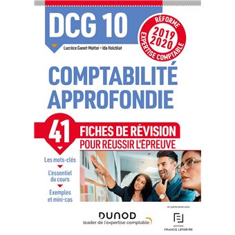 DCG 10 - Comptabilité approfondie - Fiches de révision - Réforme 2019-2020