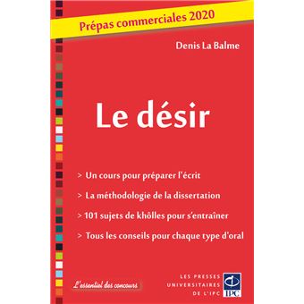 Le désir - prépas commerciales 2020
