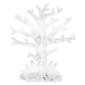 Arbre à bijoux  - boîte avec accessoires