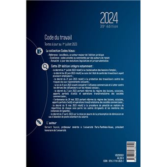 Code du travail 2024