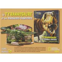 Le Tyrannosaure et les dinosaures carnivores - Livre + puzzle 3D