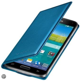 Etui Samsung pour Galaxy S5 G900, Bleu à motifs