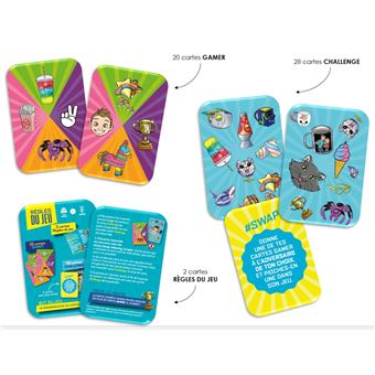 Swan & Néo - Jeu de cartes - Crazy Challenge