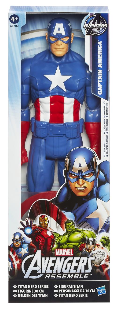 Figurine 30 cm Captain America - Marvel Avengers Titan Hero Series Hasbro :  King Jouet, Figurines Hasbro - Jeux d'imitation & Mondes imaginaires