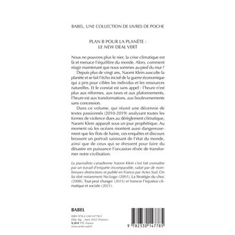 Plan B pour la planète : Le New Deal vert