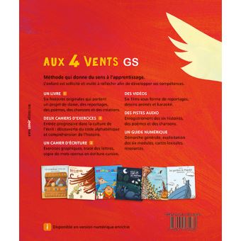 Aux 4 vents Livre de l'élève GS A4V