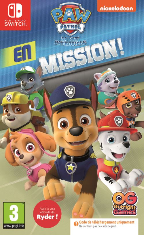 Paw Patrol En Mission Code in the box Nintendo Switch