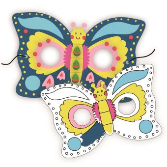 Ma pochette d'artiste - ma pochette de masques - 5 masques d'animaux