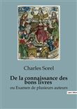 De la connaissance des bons livres