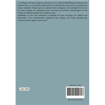 De la connaissance des bons livres