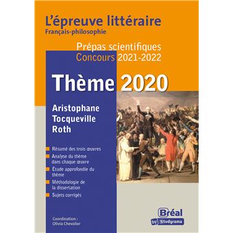 Epreuve littéraire 2021-2022 Prépa scientifique