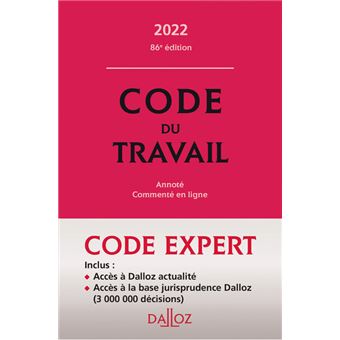 Code Dalloz expert travail 2022
