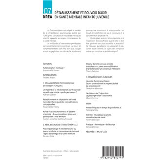 Rétablissement et pouvoir d'agir en santé mentale infanto-juvénile