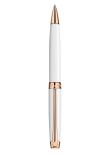 Stylo bille Caran d'Ache Leman Slim Blanc Rose