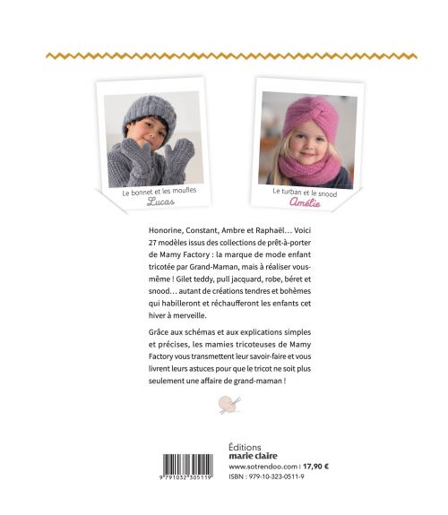 Modele tricot pdf bonnet garcon lucas pour enfants