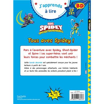 Disney  BD  Fin de CP- CE1 -  Spidey et ses amis extraordinaires - Tous avec Spidey !