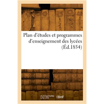 Plan d'études et programmes d'enseignement des lycées