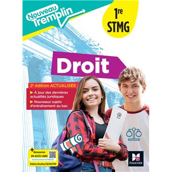 Nouveau Tremplin - Droit - 1re STMG - Éd. 2025 - Livre élève