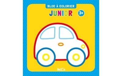 Bloc à colorier junior dès 3 ans (voiture)