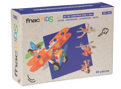 Kit de construction 4 en 1 Fnac Kids 85 pieces Autres jeux de construction a la Fnac