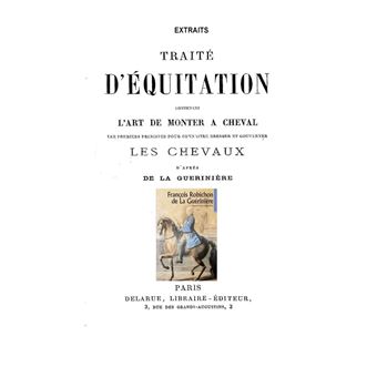 Livre la grande école d'équitation