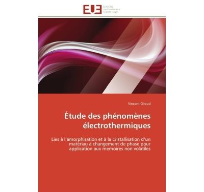 Etude des phenomenes electrothermiques