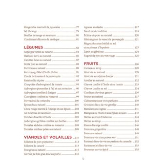 Conserves et bocaux à l'ancienne