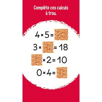 Les Incollables - Mes super jeux - Multiplications