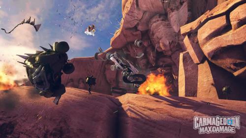 Jeu PS4 Carmageddon Max Damage - Édition Fourreau Holographique Complète (FR) - Bon état