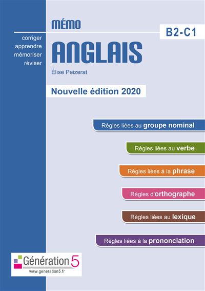 Mémo anglais, B2, C1