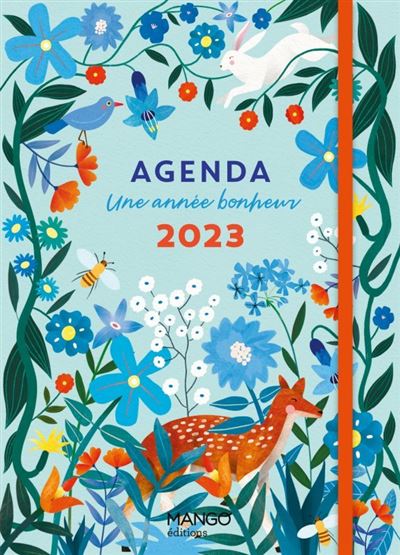 Agenda une année bonheur 2023 - broché - Collectif, Livre tous les