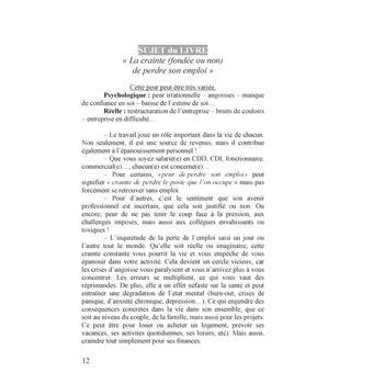 Peur de perdre votre emploi ? Bannissez cette crainte en cultivant la paix intérieure...
