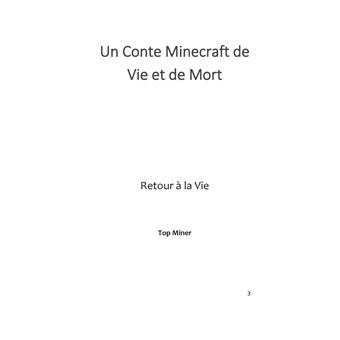 Un Conte Minecraft de Vie et de Mort