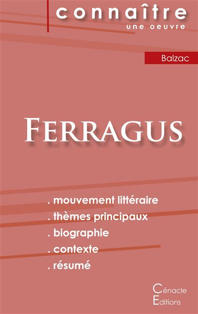 Fiche de lecture ferragus de balzac analyse litteraire de re