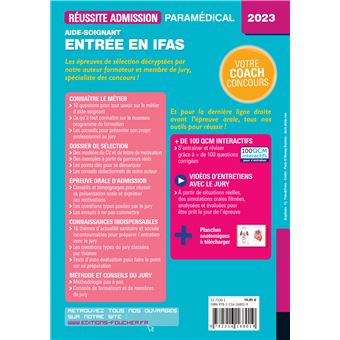 Réussite admission Entrée en IFAS - Aide-soignant 2024