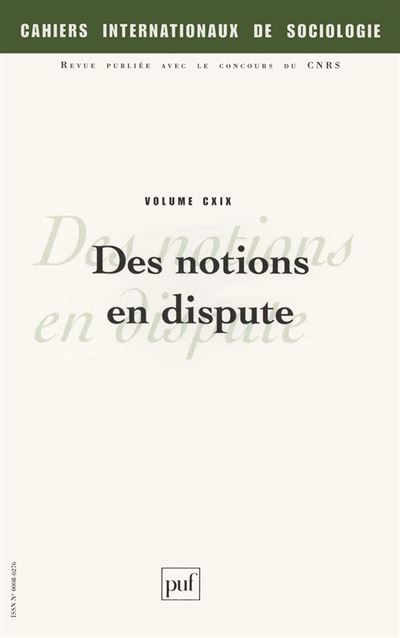 Cahiers intern. de sociologie 2005, vol. 119 -  Collectif - broché