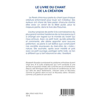 Le livre du chant de la Création