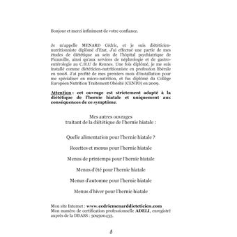 Dictionnaire alimentaire de l'hernie hiatale