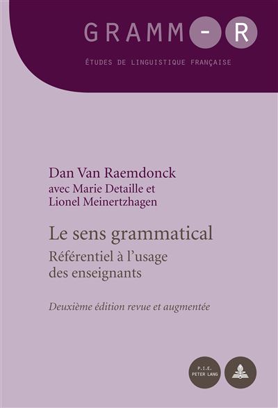 Le sens grammatical - Dan Van Raemdonck - broché