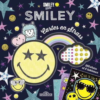 Smiley cartes en strass
