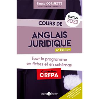 Cours d'anglais juridique 2023