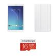 Pack Fnac Tablette Samsung Galaxy Tab E 9.6" 8 Go Blanc + Carte mémoire Samsung Micro SD 16 Go Evo Plus + Adaptateur + Etui Folio Samsung