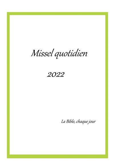 Missel quotidien 2022